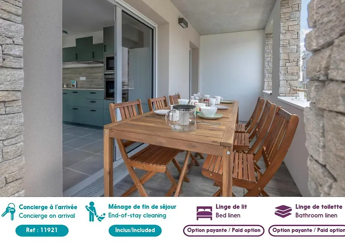 Rez-de-terrasse Pour 6 Proche Centre De * بورنيك